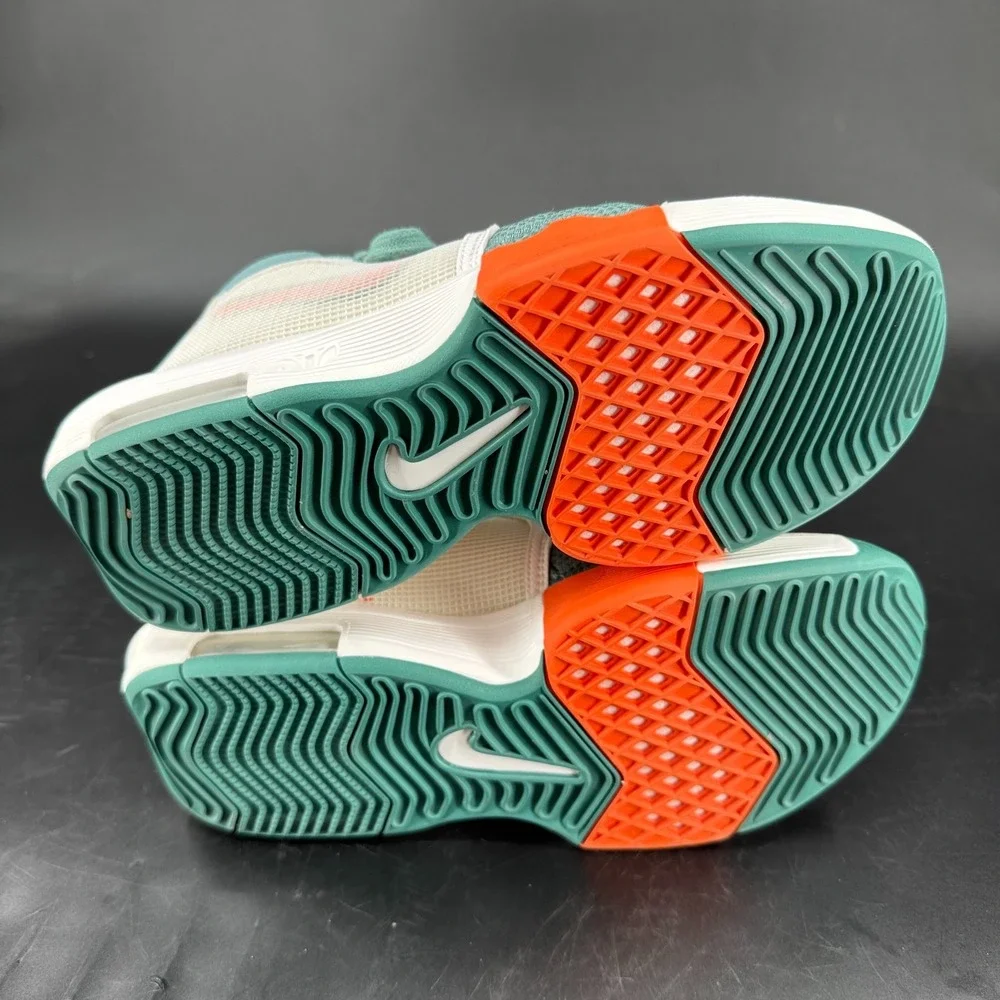 Nike Lebron Witness 8 Basketball Shoes MENS‎ Teal Orange Lace Up Sneakers 7.5